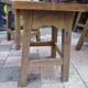 3 vintage square wooden stools