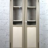 Parisian showcase dresser revamped country style wallpaper paint