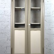 Parisian showcase dresser revamped country style wallpaper paint