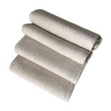 Pair of small raw hemp tablecloths