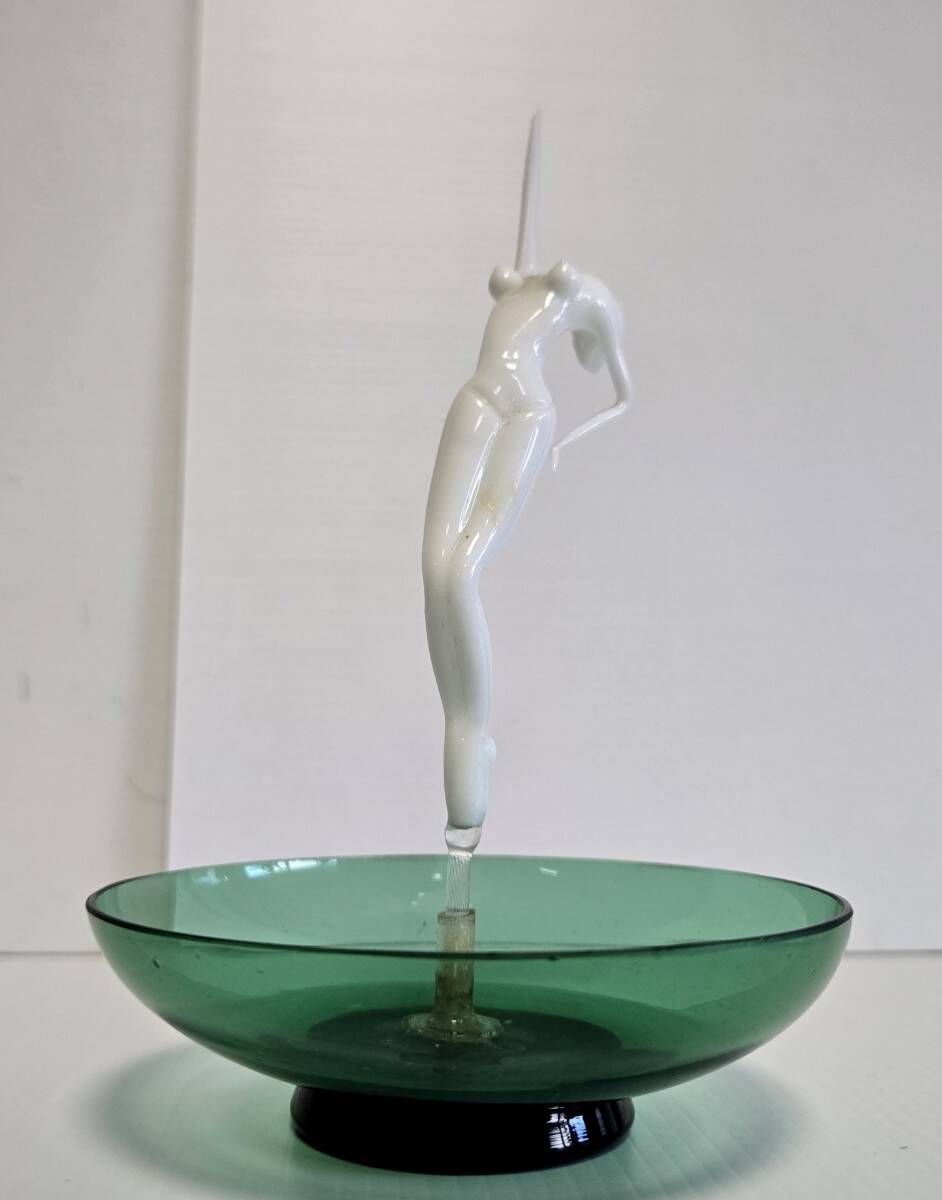 Murano : baguier ou vide poche époque Art nouveau