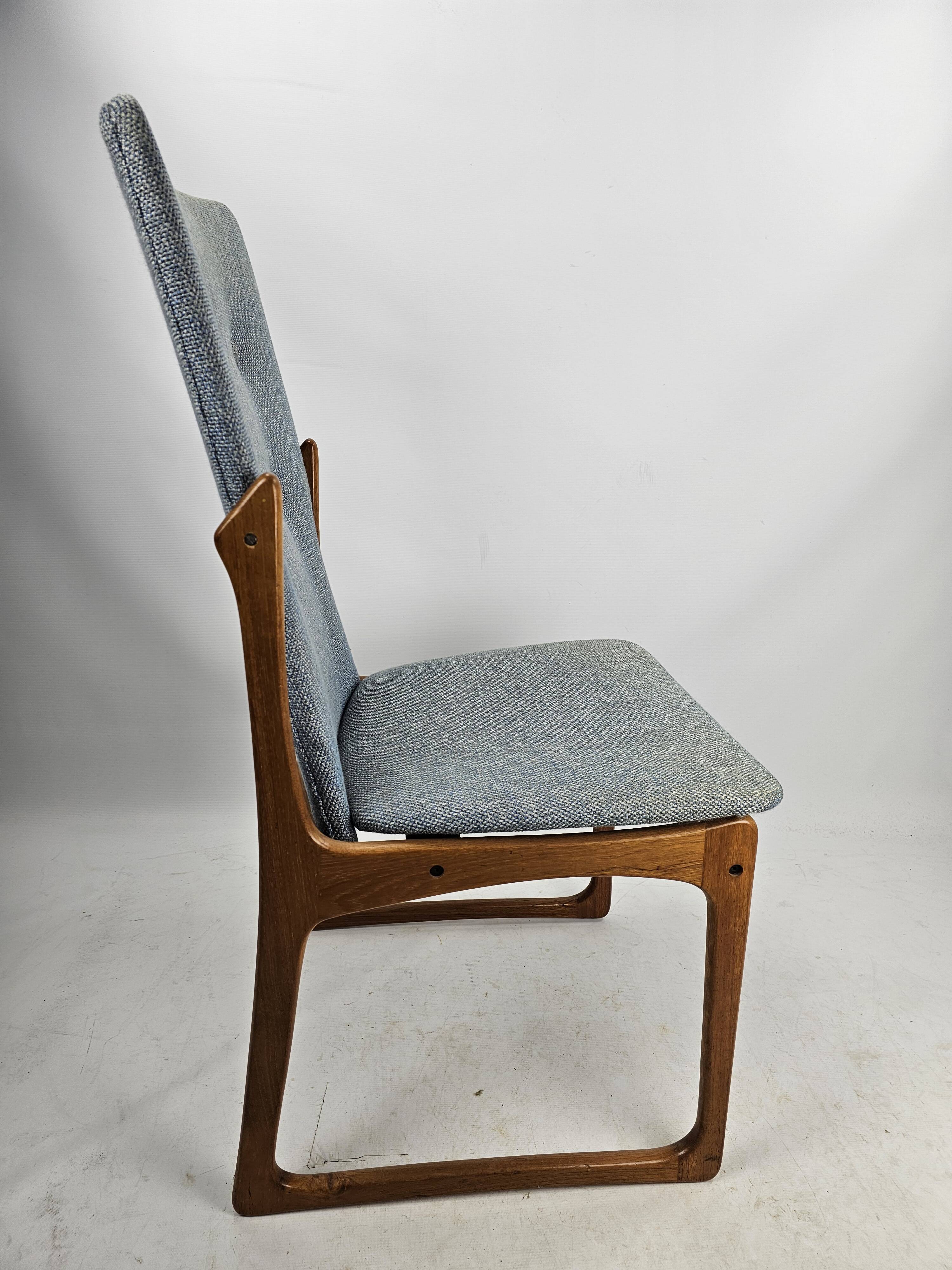 Set of 4 vintage solid wood chairs - Vamdrup 1960