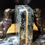 Dog book greenhouse on a marble base