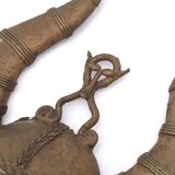 Paire de masques Africains en laiton, années 70