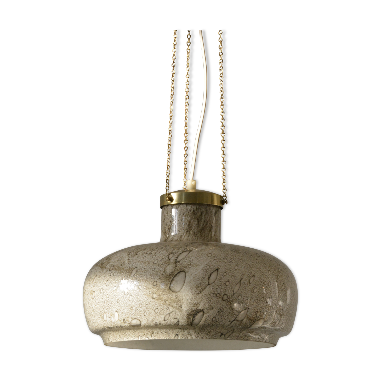 Glass pendant by Viktor Berndt, Flygsfors, Sweden