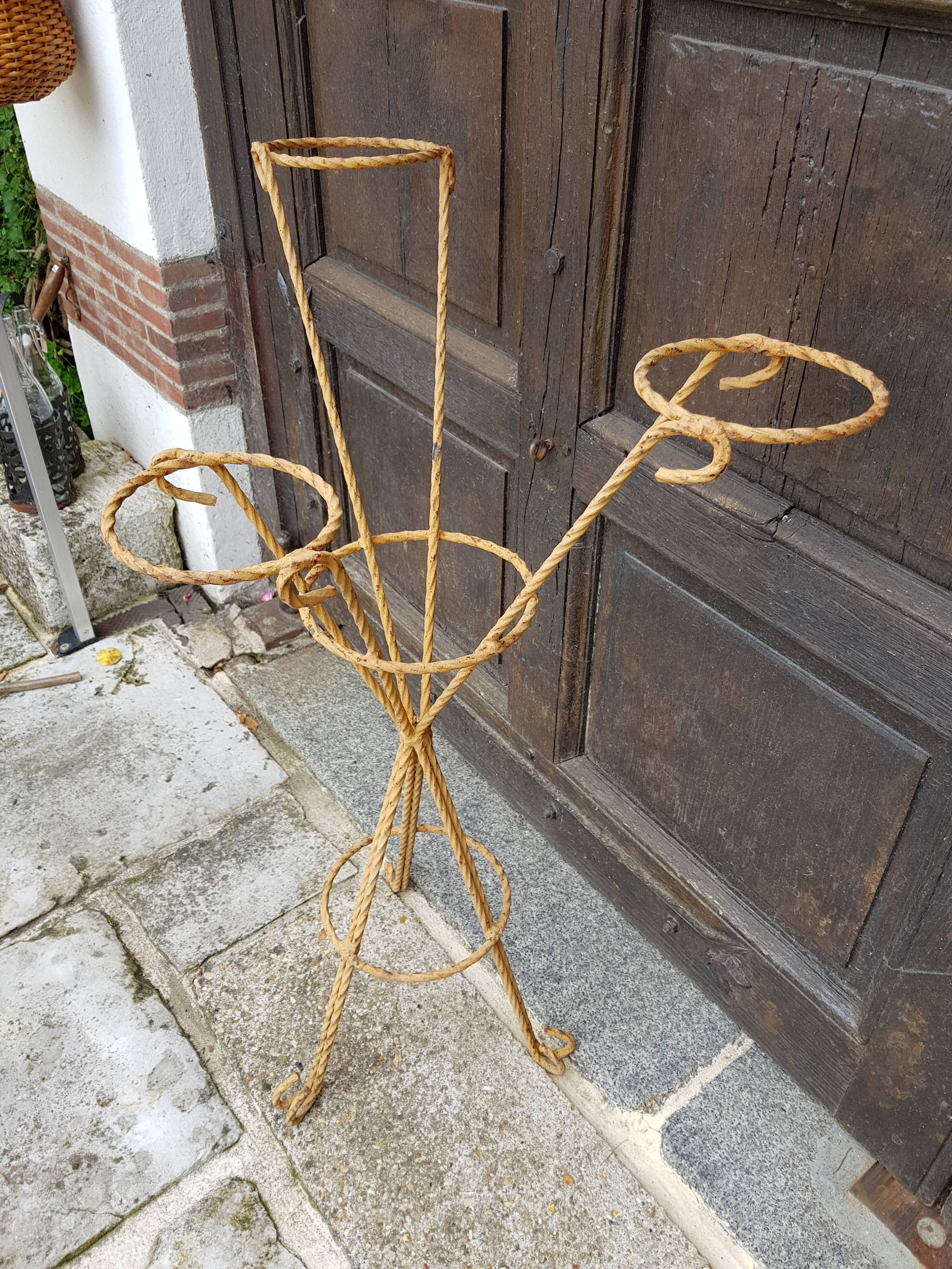 Wrought iron plant door