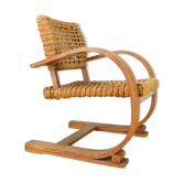Armchair for Vibo Vesoul in wood and rope