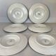 Six old Longchamps oyster plates