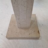 Set of 2 Italian Travertine for Stone Pedestals or Side Tables, 1980's