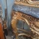 Mirror and console set in Louis XV style.