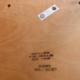 Hans Wegner dining chairs x4. Carl Hansen, Denmark. 1962