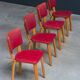 Set of 4 plywood dining chairs designed by Cor Alons ed. C. de Boer 1950