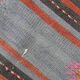 5x8 Kilim Striped Multicolor Kilim Rug,Oushak Handmade Area Rug,134x2145 Cm
