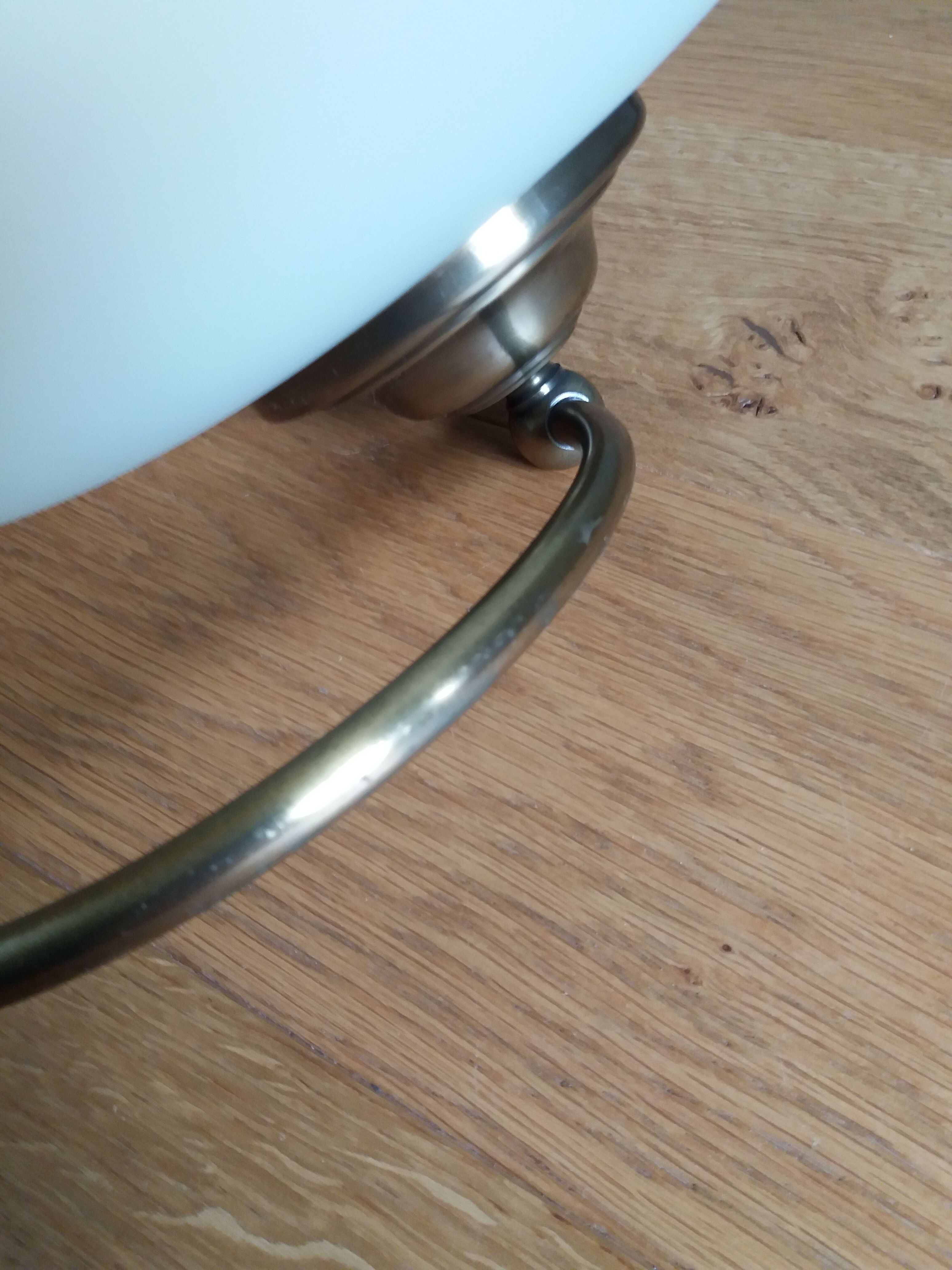 Ceiling lamp suspension brand C.V.L model Cogolin glass and brass