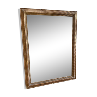 Grand Miroir de Cheminée Doré – Style Art Déco