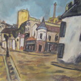 Peinture "vue de village"