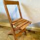 Chaise bois pliante