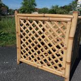 Square pot cover in bamboo