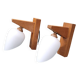 Two Scandinavian wall lights
