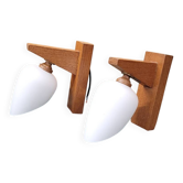 Two Scandinavian wall lights.