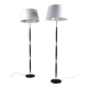 Pair of Model 163 Floor Lamps by Eskilstuna Elektrofabriks Aktiebolag – Sweden, late 1950s