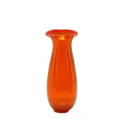 ABM Vase, mid-century modern, orange glass, Poland, 1970s
