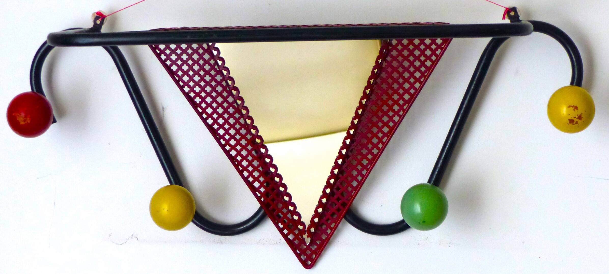 Mathieu MATEGOT Wall-mounted coat rack from the 1950s/1960s