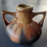 Vase en grès art déco signé