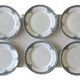 6 antique dessert plates in Saint-Amand earthenware (Nord)