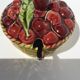 Barbotine jam jar old basket of cherries