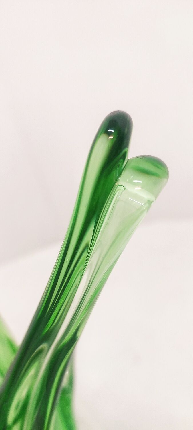 Glass centerpiece, germany, 1970s
