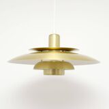Lampe danoise vintage en laiton, années 1970