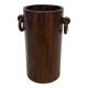 Vintage Wooden Cylinder Umbrella Stand, 1960s minimalist design
