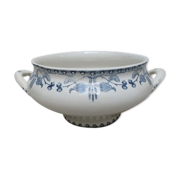 Soupière de Sarreguemines décor noisettes