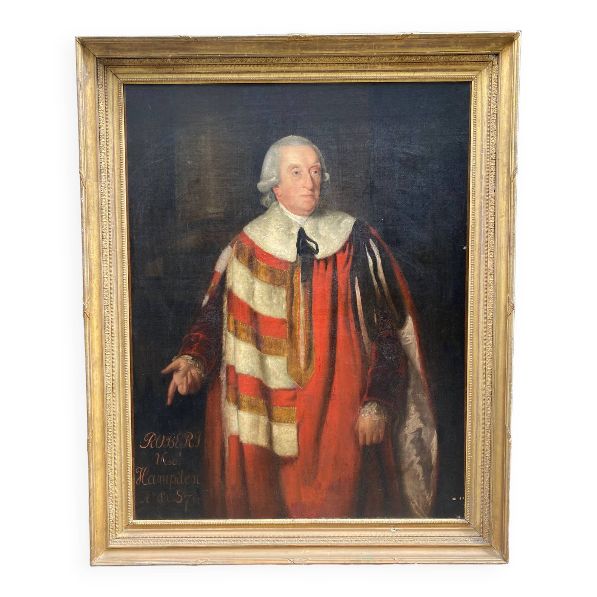 English portrait XVIII th century