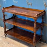 antique mahogany three-tiered étagère
