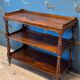 antique mahogany three-tiered étagère