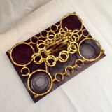 Old liquor cellar box with empty servant removable tray XlXeme H-27cm-L-32.5 cm-Pr-24cm-