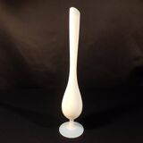 White opaline soliflore vase