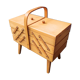 Sewing box accordion worker wood