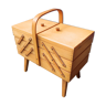Sewing box accordion worker wood