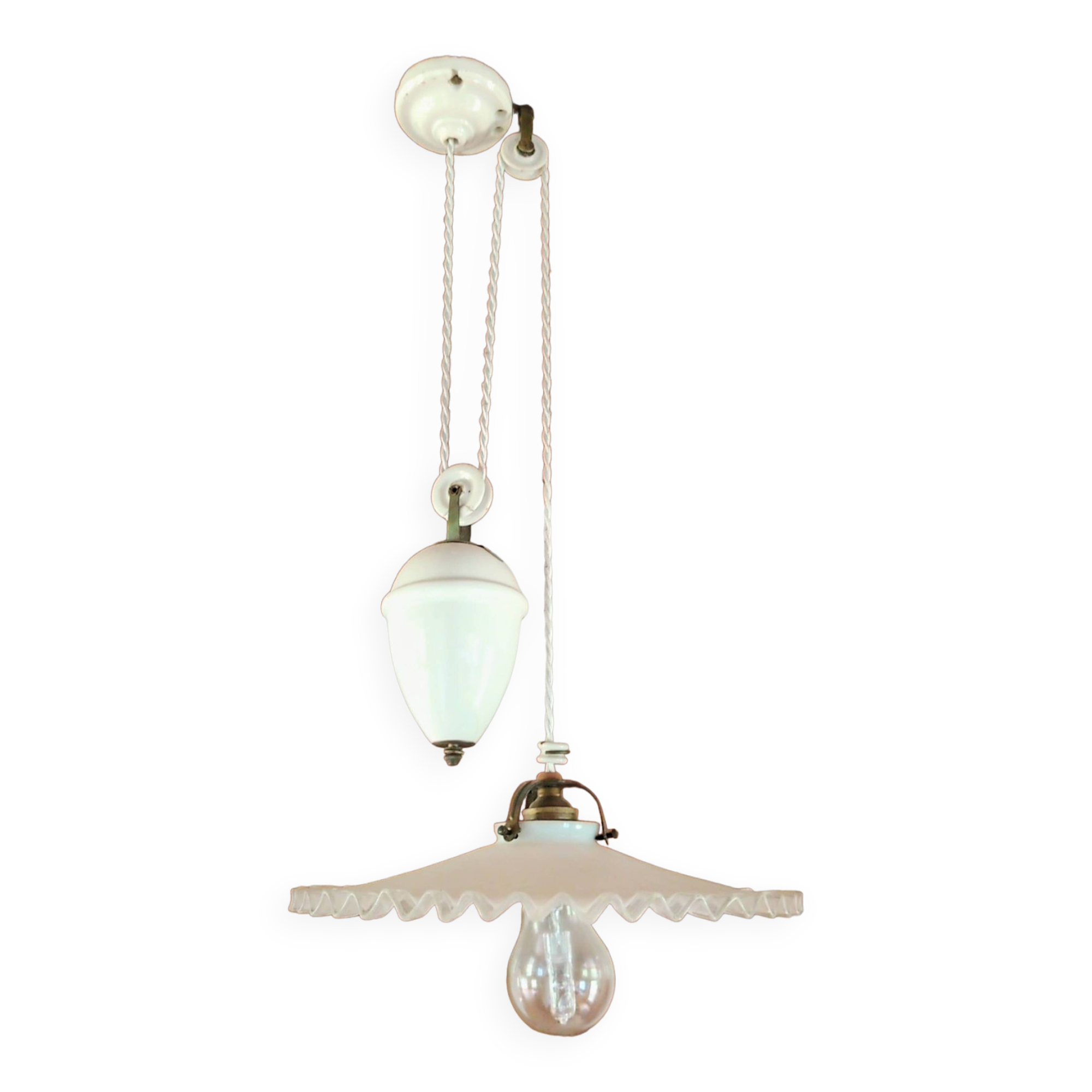 Opaline pendant light