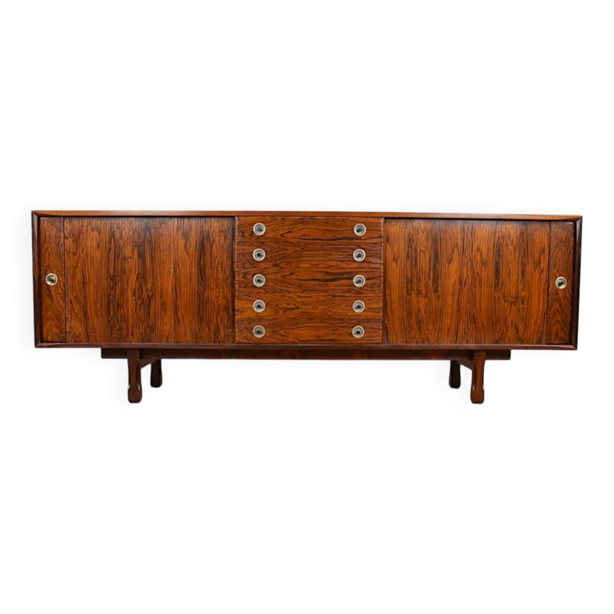 Enfilade en Palissandre de Rio Design Brésilien Vintage 1960