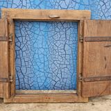 Old wooden tribal window