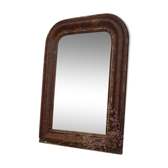 Miroir ancien style Louis Philippe - 54x39cm
