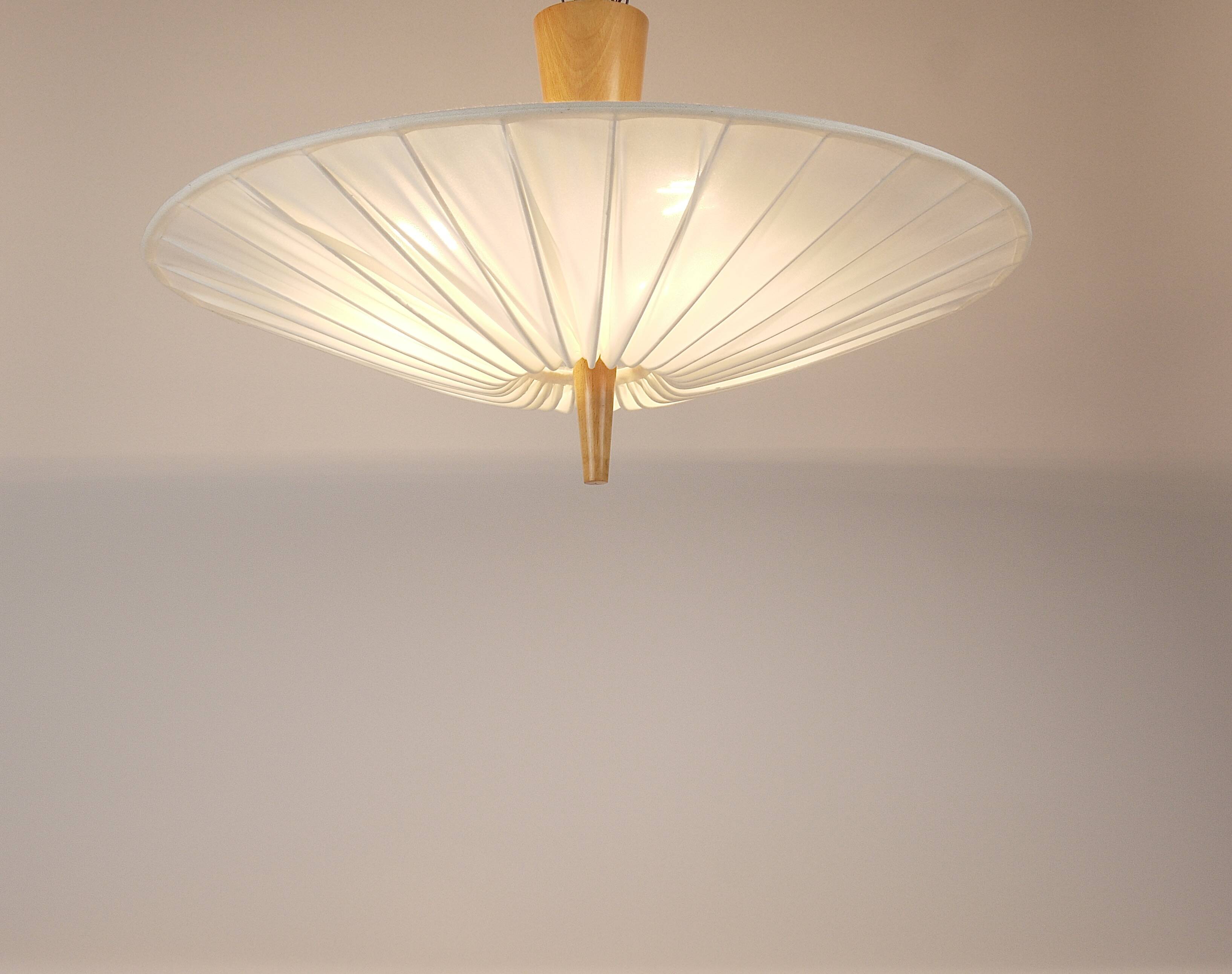 J.T. Kalmar Vienna „Dorn“ Midcentury Ceiling Lamp Flush Mount Uplight, 1950