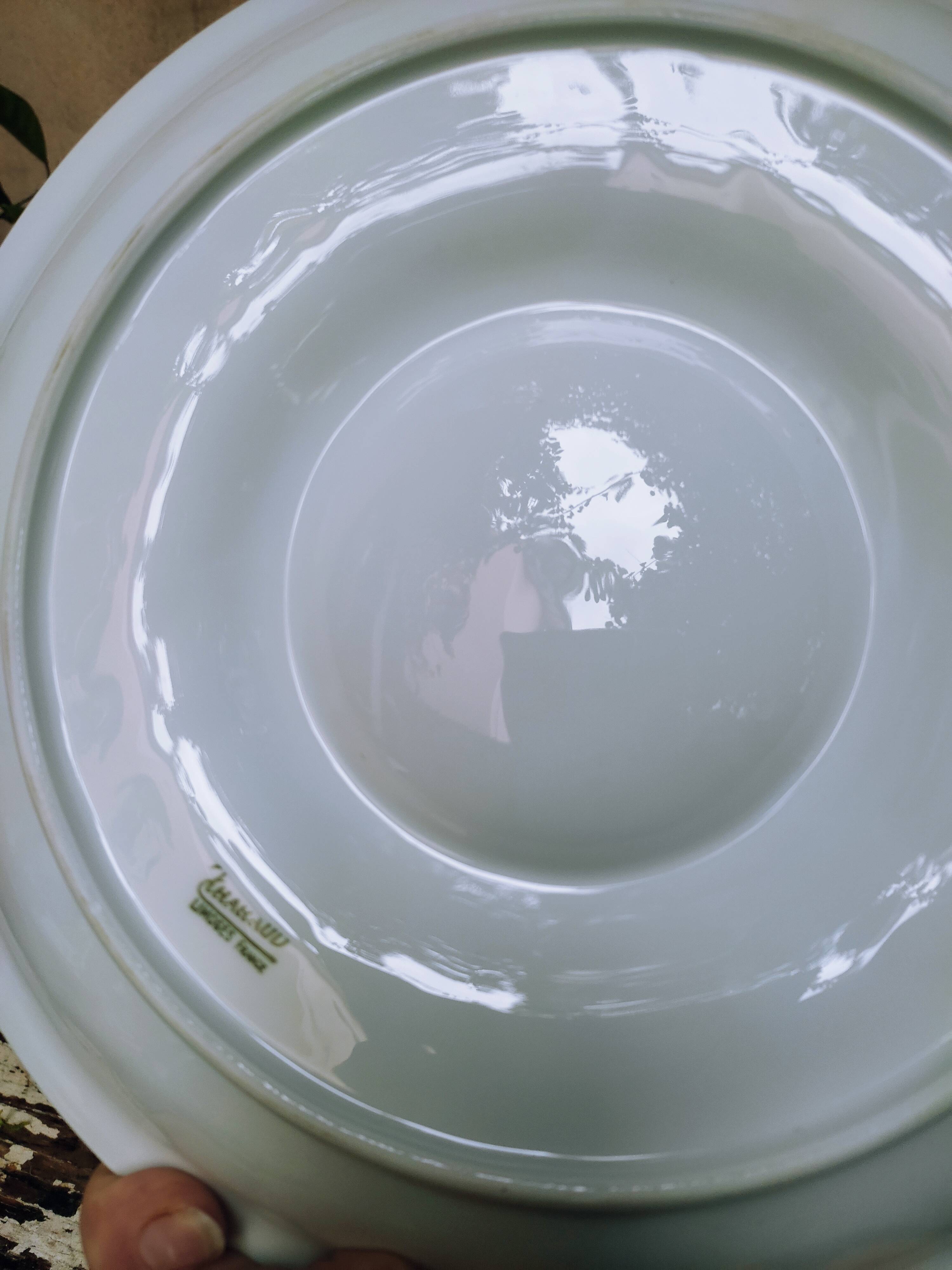 6 porcelain oyster plates by Tharaud