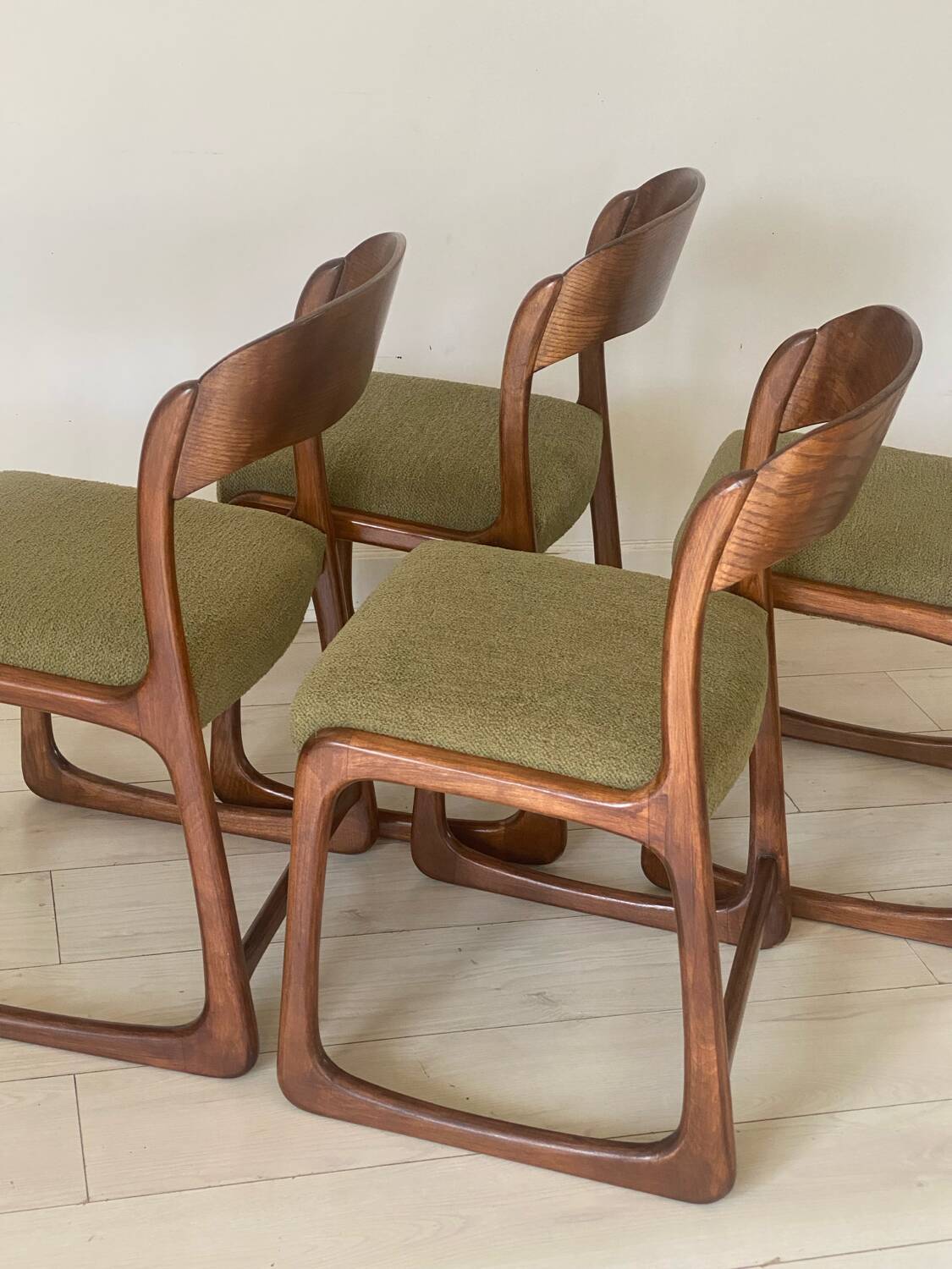 4 Baumann sleigh chairs