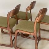 4 Baumann sleigh chairs