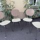 Chaises formica bicolore
